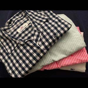 4 Vineyard Vines Button Down Collard shirts!